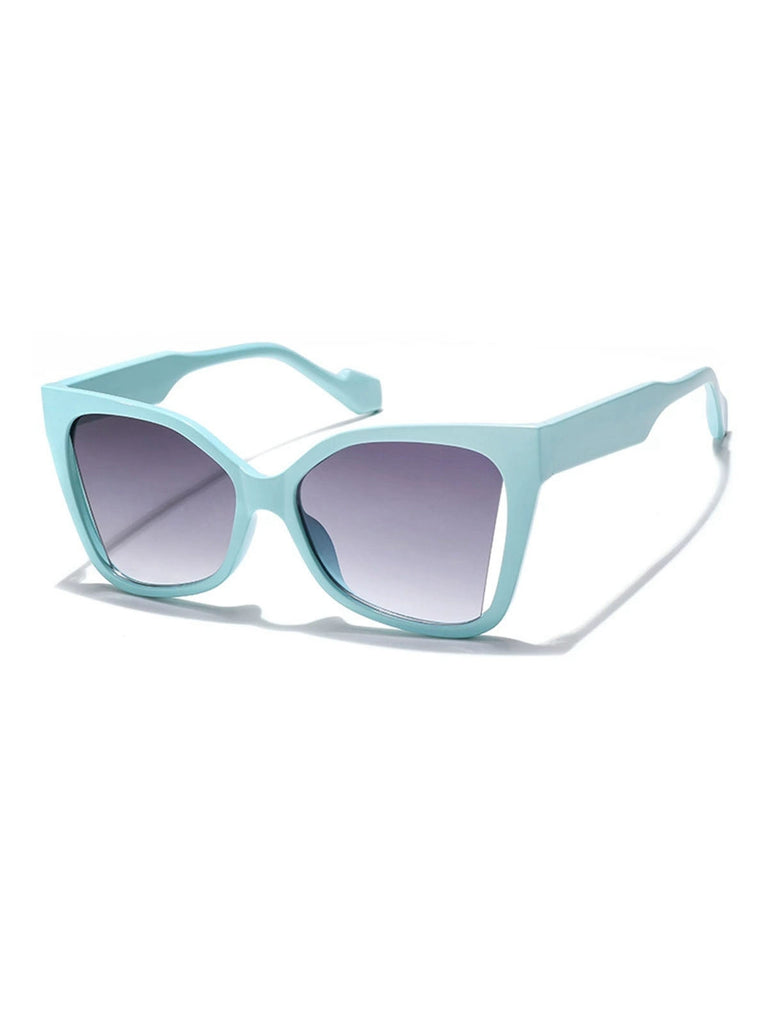 Vintage Plastik Quadratischem Rahmen Sonnenbrille
