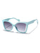 Vintage Plastik Quadratischem Rahmen Sonnenbrille