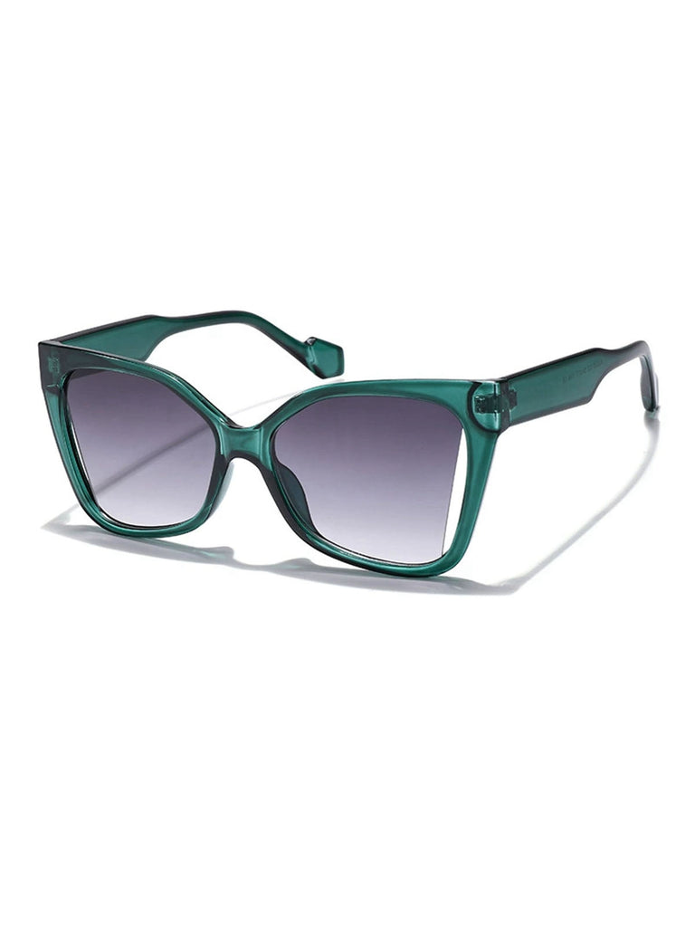Vintage Plastik Quadratischem Rahmen Sonnenbrille
