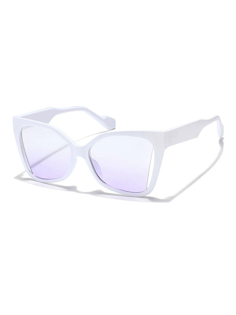 Vintage Plastik Quadratischem Rahmen Sonnenbrille