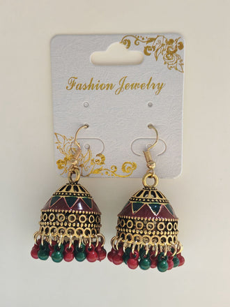 Mehrfarbig Vintage Bohemien Beading Ohrringe