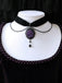 Vintage Dunkle Rose Viktorianisch Gothic Halskette