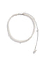 Weiß Vintage Perle Zurück Drop Kette Halskette