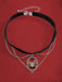 Gothic Spinne Rot Edelstein Anhänger Kette Choker Halskette