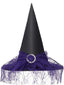Halloween Netz Patchwork Spitz Hexe Hut
