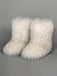 Vintage Kunstpelz Winter Schneestiefel