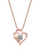 Goldene Vintage Halskette mit Herz und Double