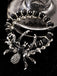 Gothic Schmuck mit Spider und Charm in Silber & Schwarz
