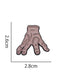 Halloween Accessoire Brosche mit Zombie-Hand