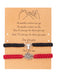 Rot-schwarzes Gothic Paar-Armband mit Spinnenanhänger
