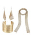 Goldenes Vintage Schmuckset im Disco-Stil