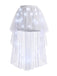 80er Mesh-Tutu-Rock mit LED-Licht und High-Low-Saum