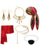 Piraten Accessoire-Set mit Halstuch und Gürtel
