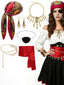 Piraten Accessoire-Set mit Halstuch und Gürtel