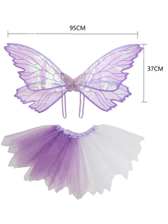 Feen-Accessoire-Set mit Flügeln und Tutu