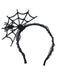 Schwarzes Halloween-Accessoire-Set mit Spinnennetz-Umhang