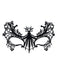 Schwarzes Halloween-Accessoire-Set mit Spinnennetz-Umhang