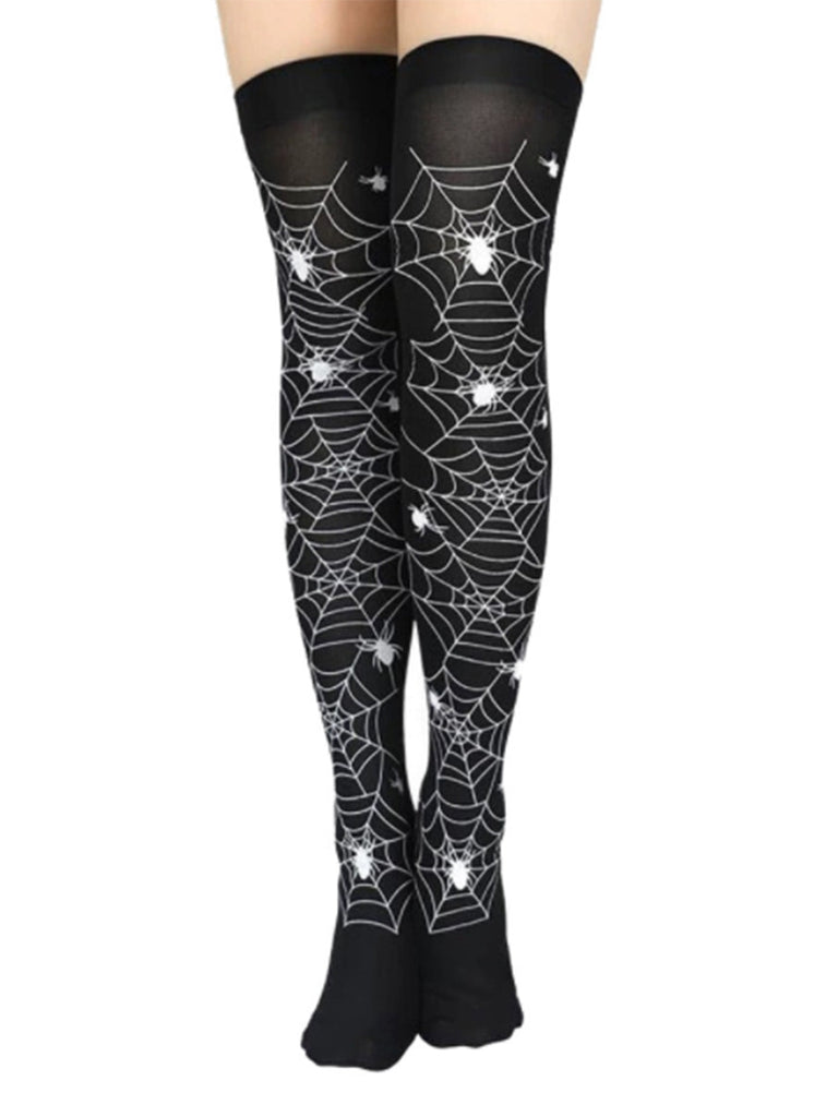 Schwarzes Halloween-Accessoire-Set mit Spinnennetz-Umhang