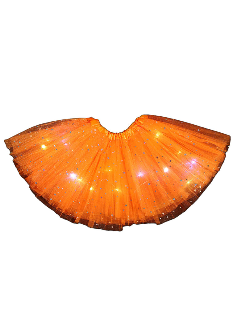 LED-Tüll-Tutu-Rock mit Lichtfunktion und Sternmotiv