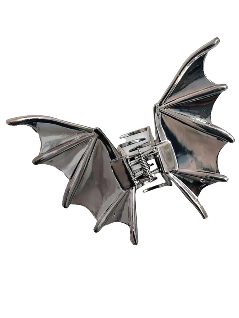 Vintage Gothic-Metall-Haarspange mit Fledermausflügeln