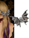 Vintage Gothic-Metall-Haarspange mit Fledermausflügeln