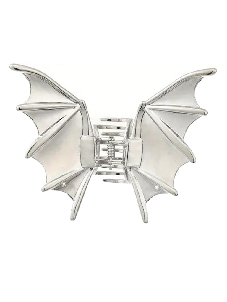 Vintage Gothic-Metall-Haarspange mit Fledermausflügeln