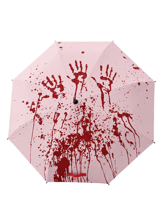 Halloween Regenschirm mit Blut-Spritzern und Farbwechsel