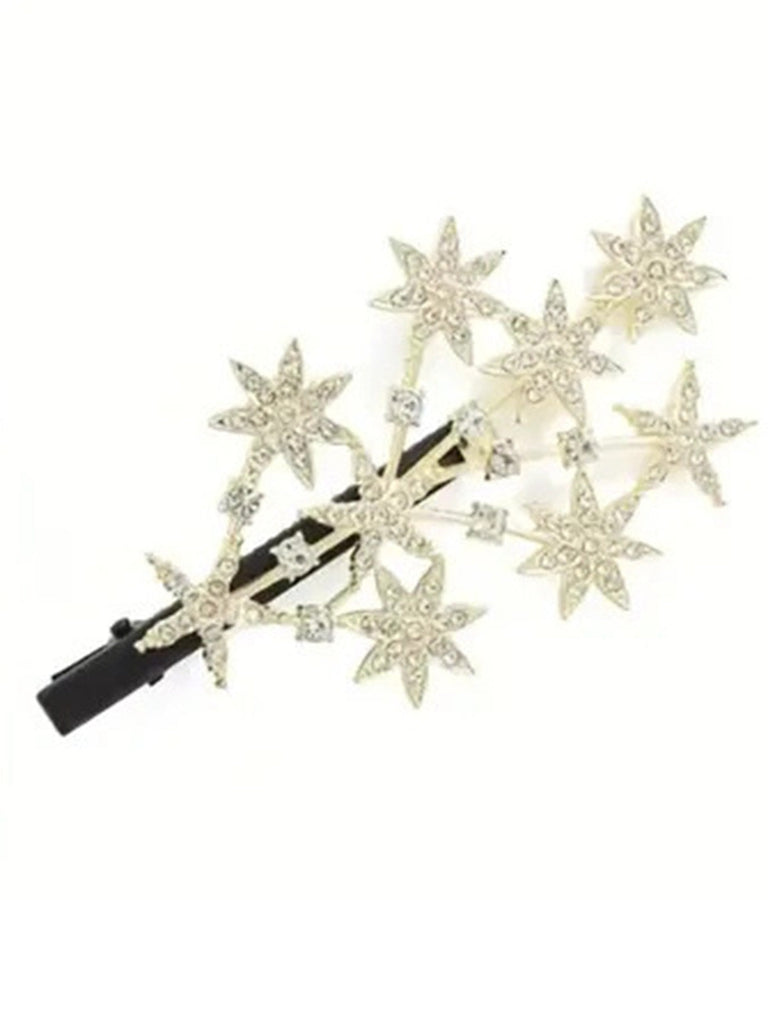 20er Haarspange mit Stern und Strass