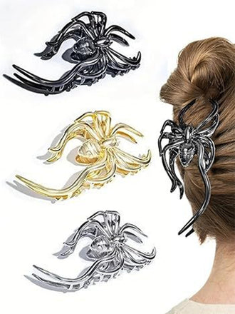 Halloween Haarspange in Spinnenform