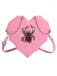 Gothic Fledermaus-Schultertasche mit Strassspinne und Spinnennetz