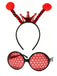 Rotes & Schwarzes Marienkäfer-Accessoire-Set mit Polka-Dots