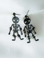 Schwarz Halloween Skeleton Baumeln Ohrringe