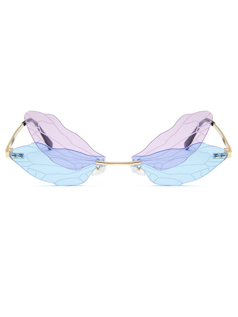 Retro Randlose Libellen Sonnenbrille