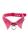 Halloween Gothic Kunstleder Kragen Choker Halskette