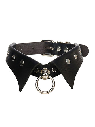 Halloween Gothic Kunstleder Kragen Choker Halskette