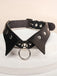 Halloween Gothic Kunstleder Kragen Choker Halskette