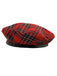 Retro Weihnachten Scottish Plaid Baumwolle Berets