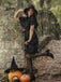 1950er Cape Patchwork Swing Kleid