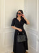 Grün 1950ER HOHE TAILLE V-AUSSCHNITT SWING KLEID