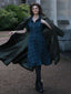 GRÜN 1950ER PLAID KURAZARM SWING KLEID