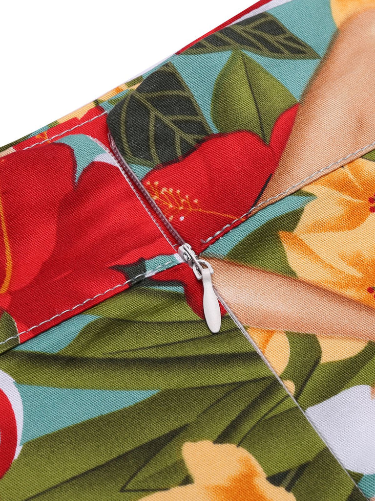 [Vorverkauf] 2PCS 1960er Retro Damen Kurz Top & Bleistift Rock