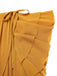 Gelb 1930er Rüsche Schnürschuh Fischschwanz Kleid
