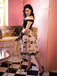 SCHULTERFREI SPITZE SWING SCHMETTERLINGS KLEID