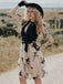 50er Kleid mit Schmetterlings und Patchwork in Schwarz
