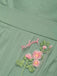 50er Tüllkleid mit Blumenstickerei und Schleifenkragen