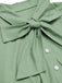 50er Tüllkleid mit Blumenstickerei und Schleifenkragen