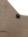 KHAKIFARBENES STRICKLEDER PATCHWORK KLEID