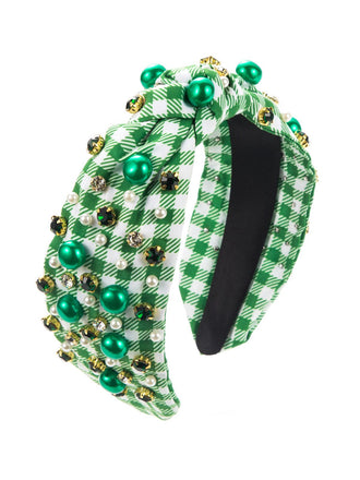 Retro Plaid St. Patrick Stirnband