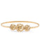 Vintage Chic Gold Elastisch Metallic Thin Gürtel