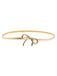 Vintage Chic Gold Elastisch Metallic Thin Gürtel